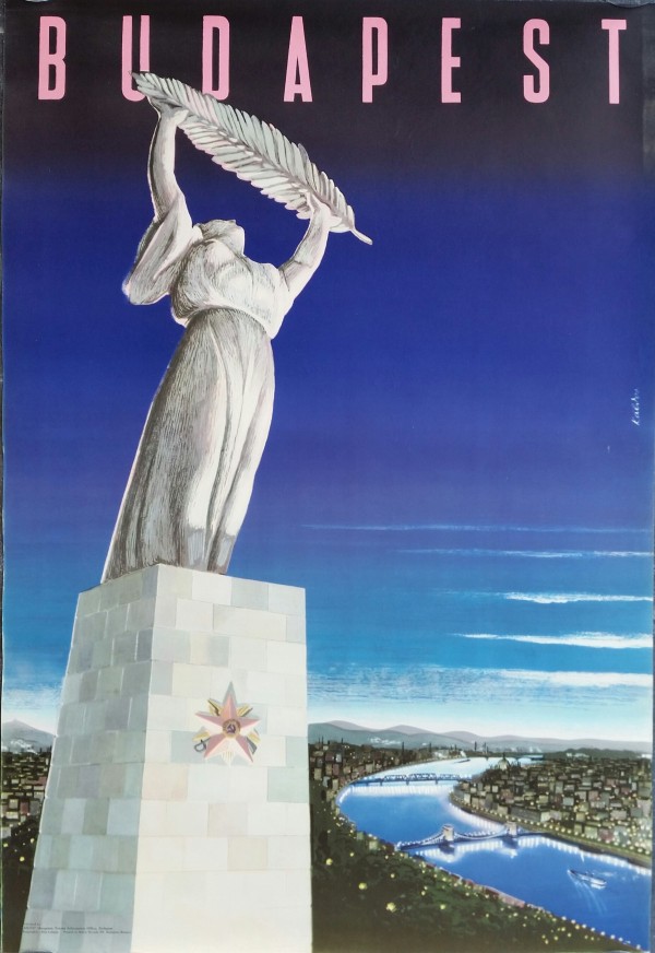Original vintage poster Budapest  Print